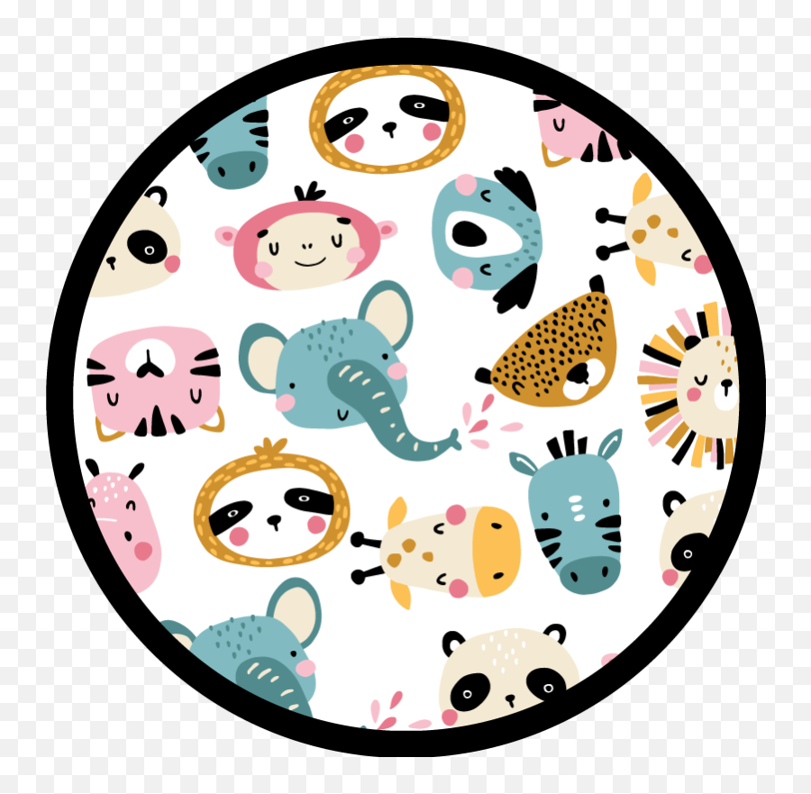 Kids Jungle Animals Kids Vinyl Carpet - Welcome Animals Emoji,Bathtub Emojis Placematt