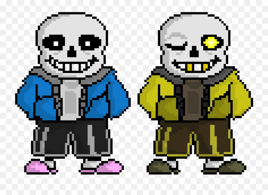 Pixel Art Gallery - Murder Time Duo Emoji,Do Undertale Emoticons Work In Steam Chat