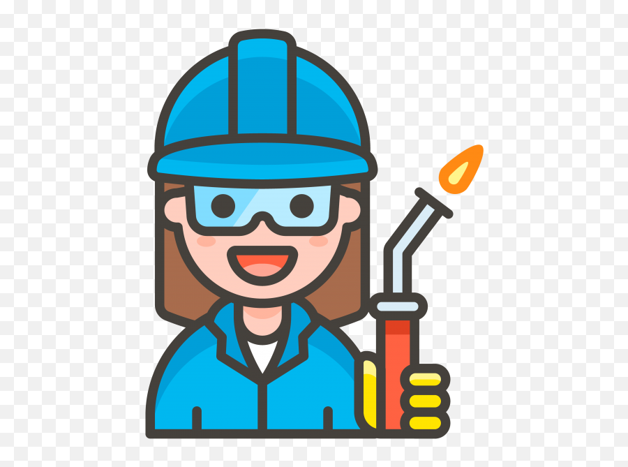 Woman Factory Worker Emoji Clipart - Cartoon A Factory Worker,Engineer Emoji