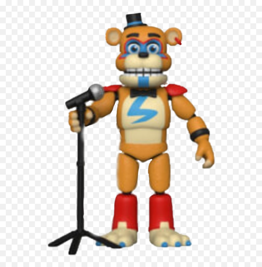 The Most Edited - Glamrock Freddy Action Figure Emoji,Remastered Teddy Bear Emoji