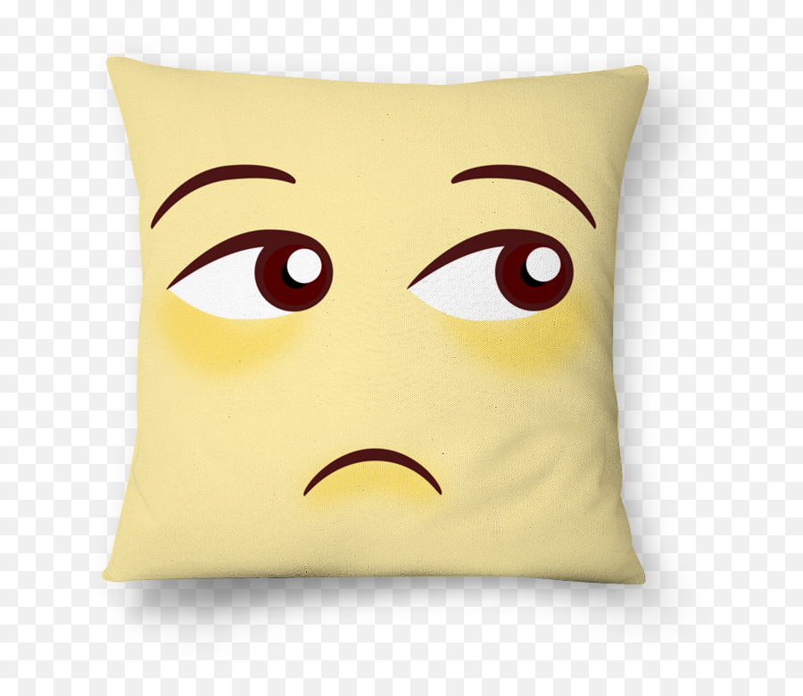 Indiferente - Emoji Amarelo Happy,Emoji Throw Pillows