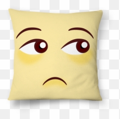 Indiferente - Emoji Amarelo Happy,Emoji Throw Pillows