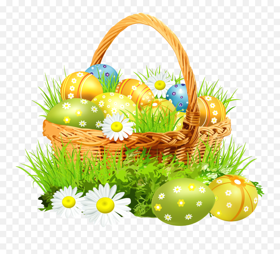 Free Easter Egg Basket Png Download Free Clip Art Free - Panier Oeufs De Paques Emoji,Easter Basket Emoji