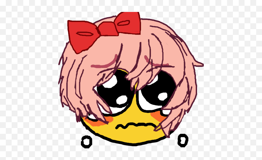 Blessed Sayori Emoji - Cursed Sayori Emoji,Doki Doki Literature Club Emojis