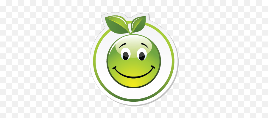 Eco Fruit Button Logo Template - Happy Emoji,Dietitian Emoticon