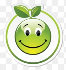 Eco Fruit Button Logo Template - Happy Emoji,Dietitian Emoticon