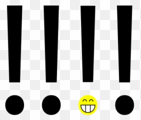 Smiley Point D Exclamation - Dot Emoji,Guys Who Use Lots Of Exclamation Marks And Emoticons