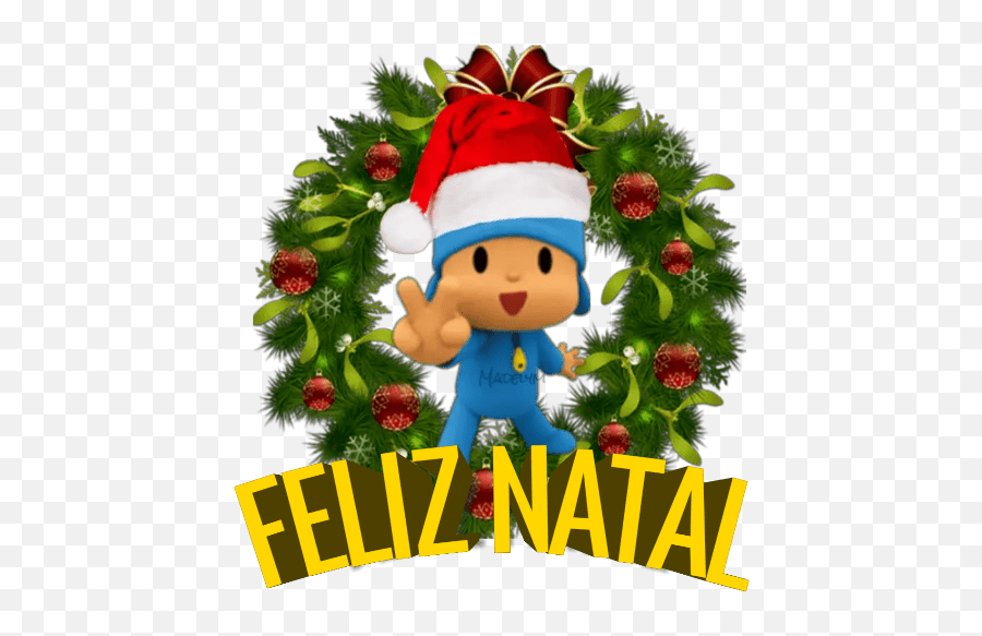 Pocoyo Natal Emoji,Christmas Ornament Emojis