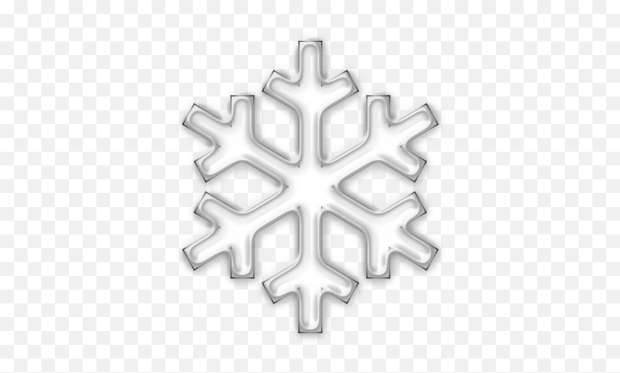 Snowflake Clipart - Snow Emoji White Png,Snowflake Sun Leaf Leaf Emoji