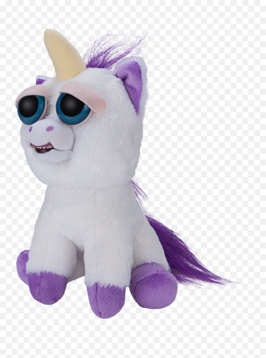 Window Box Feisty Pets Unicorn Emoji,Plush Unicorn Emoticon Keychain