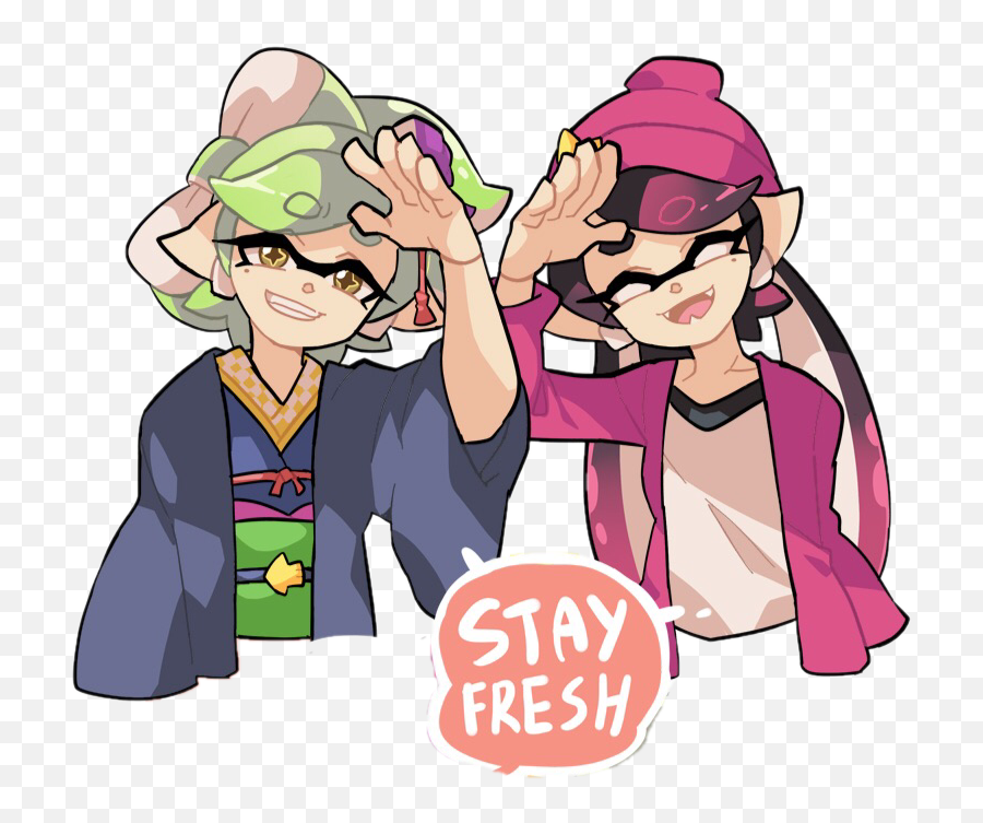 Human Callie And Marie - Marie And Callie Background Emoji,Splatoon Emojis