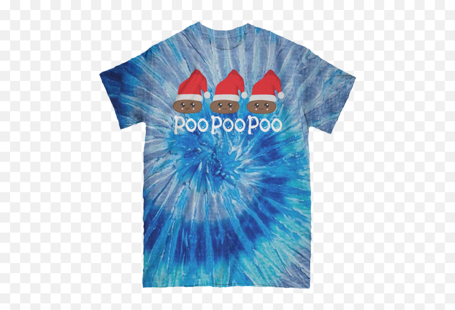 Poo Poo Poo With Poop Emoji And Santa Hat - Short Sleeve,Emoji With Santa Hat