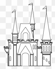 Clipart Castle Black And White Clipart Castle Black And - Castle Clipart Black And White Emoji,Disney Castle Emoji
