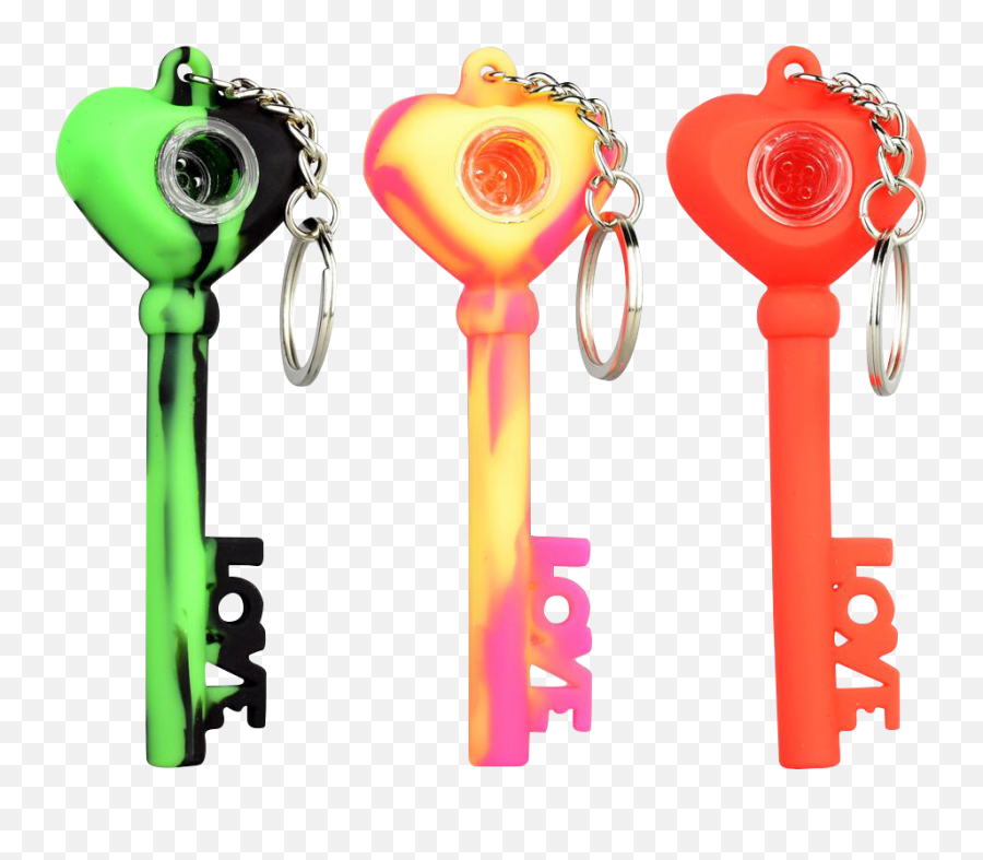 Key Of Love Silicone Keychain Pipe - Baby Toys Emoji,Emoji Keychain