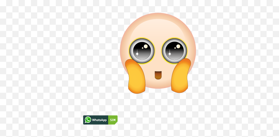 Erstauntes Emoji Mit Aufgeregtem Lachen Und Funkelnden Augen - Dot,Emoji Erschrocken