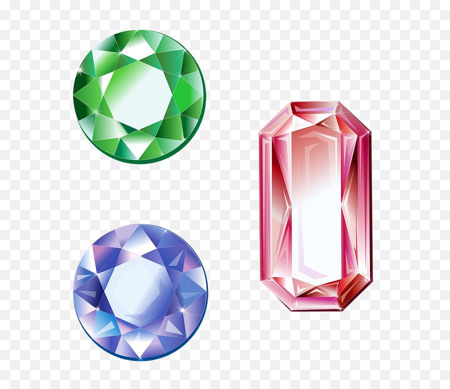 Free Photo Diamonds Tanzanite Sapphire Ruby Gems Emerald - Diamond Clipart Top View Emoji,Emotions Of The Ruby