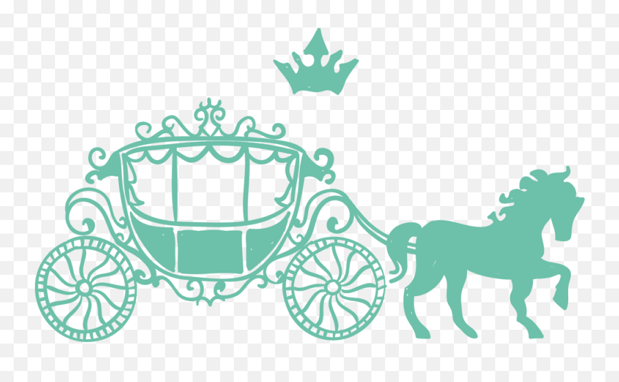 Wedding Invitation Carriage Horse And Buggy - Green Carriage Horse Drawn Carriage Cartoon Emoji,Horse Emoticon
