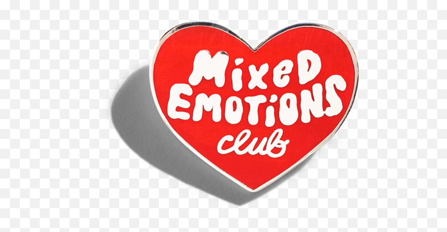 Mixed Emotions Club Pin - Aesthetic Pins Png Transparent Emoji,Mix Of Emotions Full Feeling
