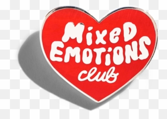 Mixed Emotions Club Pin - Aesthetic Pins Png Transparent Emoji,Mix Of Emotions Full Feeling