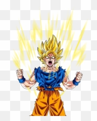 Person From Any Anime Series - Son Goku Super Saiyan Transformation Emoji,Chibi Vamire Emotion Attraction