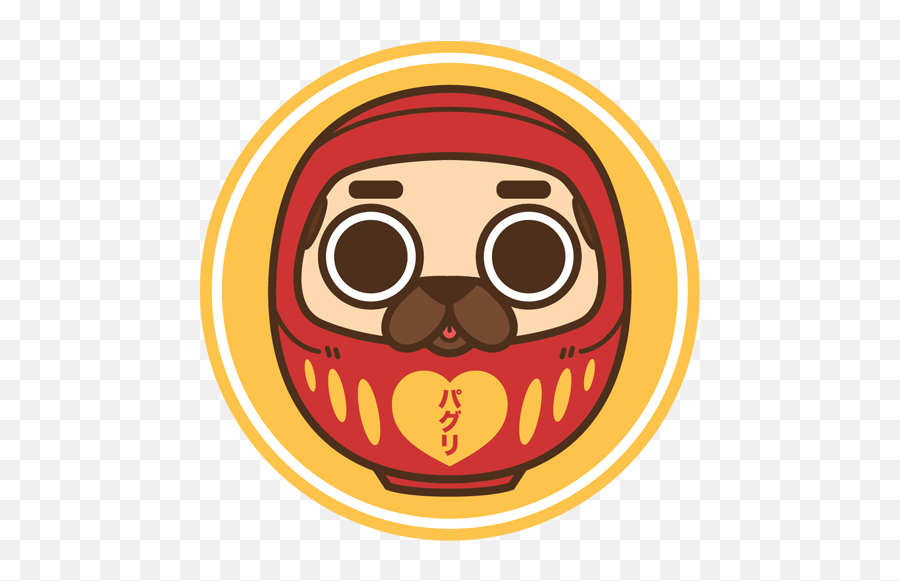 Pug Art - Scary Emoji,Puglie Pug Emojis