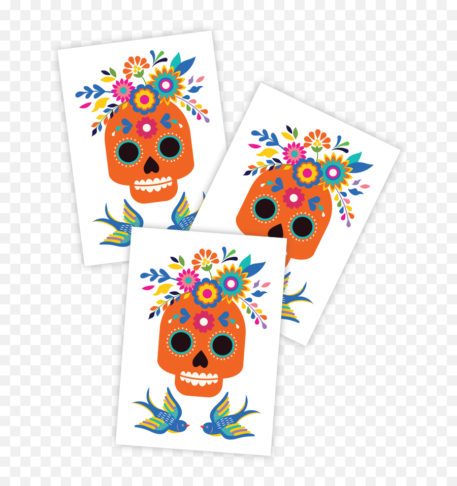 Skull - Dot Emoji,Sugar Skull Emoji