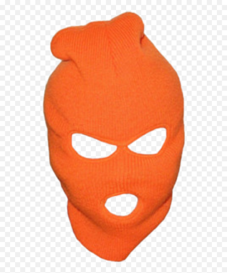 Mask Robber Burglar Orange Sticker - Aesthetic Transparent Face Mask Emoji,Burglar Emoji