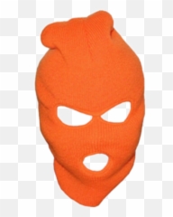 Mask Robber Burglar Orange Sticker - Aesthetic Transparent Face Mask Emoji,Burglar Emoji