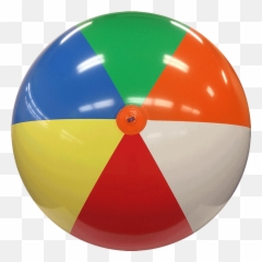 Real Beach Ball Transparent Png - Beach Ball Multicolor Emoji,Beach Ball Emoji Transparent