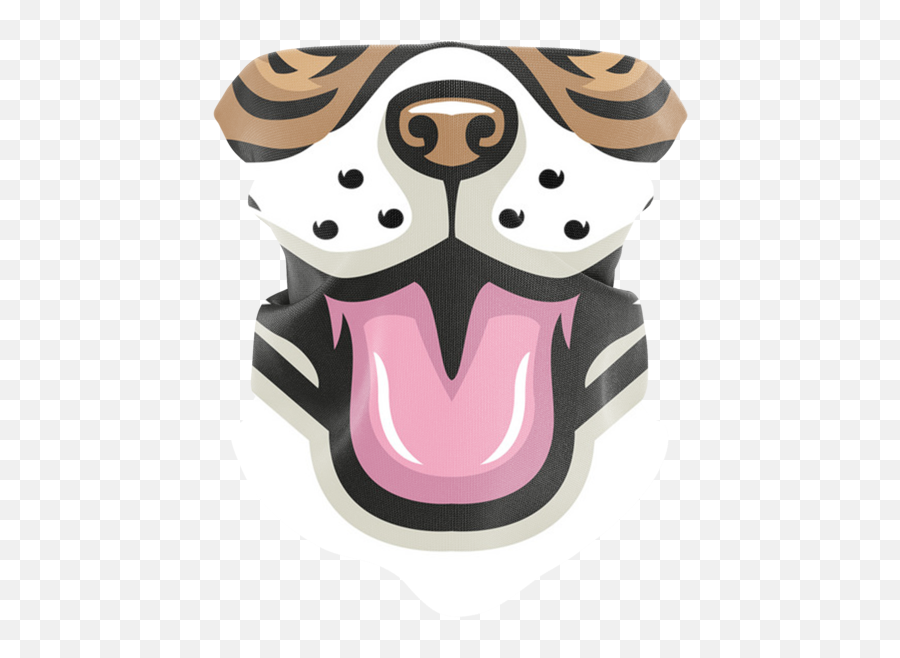 Neck Gaiters Masks - Dog Emoji,Fang Emoji Face