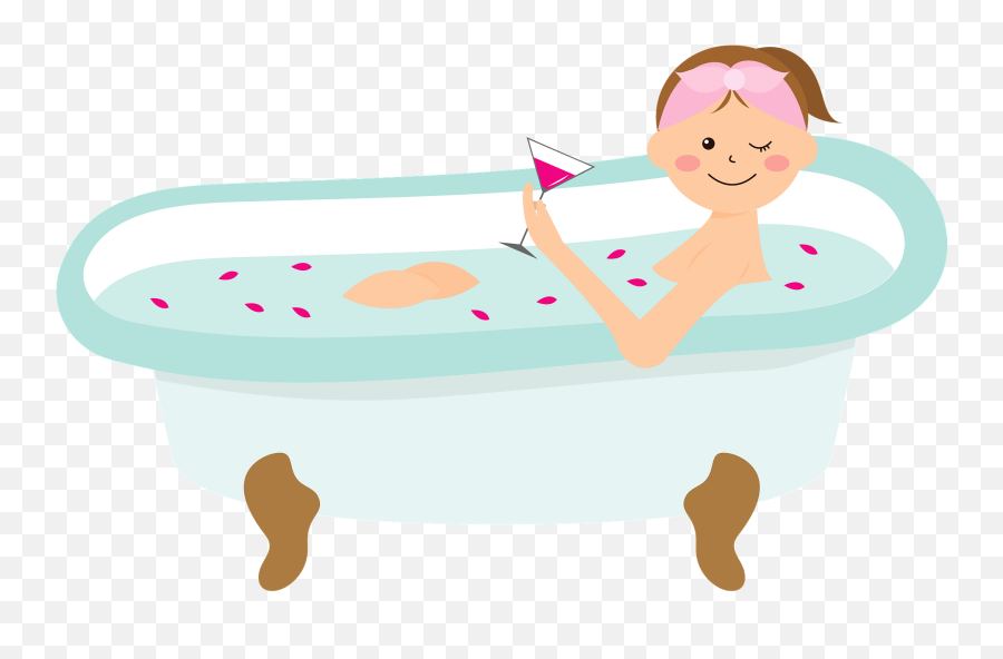 Bathing Woman Is Drinking Wine Clipart Free Download Emoji,Sipping Wine Emoji