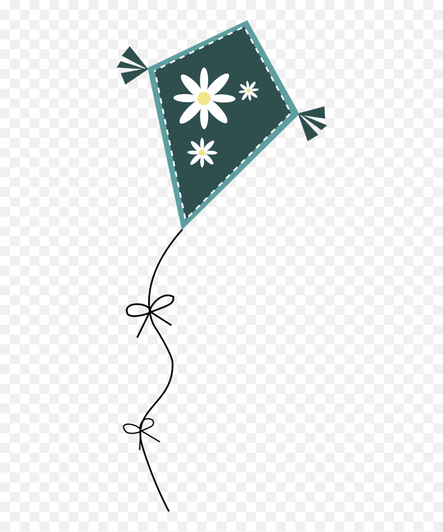 Kiteblueflowersskydaisy - Free Image From Needpixcom Emoji,Wind Kite Emoji