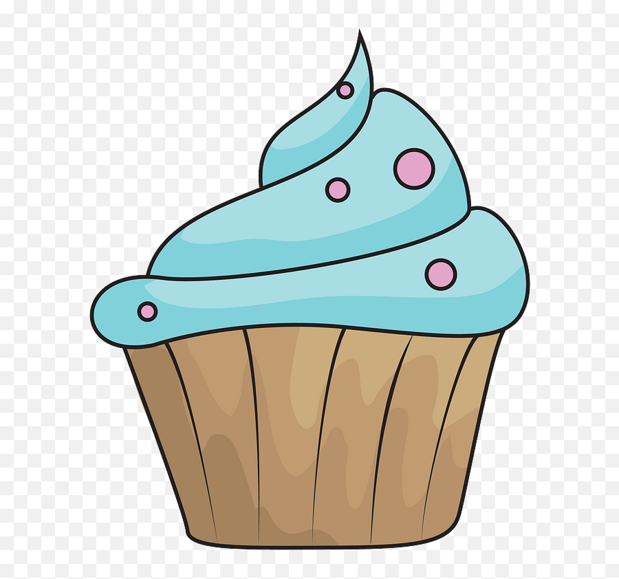 Blue Cupcake Clipart Free Download Transparent Png Creazilla Emoji,Purple Emoji Cupcakes