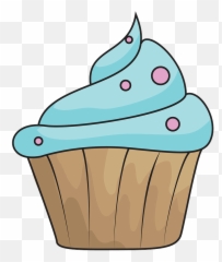 Blue Cupcake Clipart Free Download Transparent Png Creazilla Emoji,Purple Emoji Cupcakes