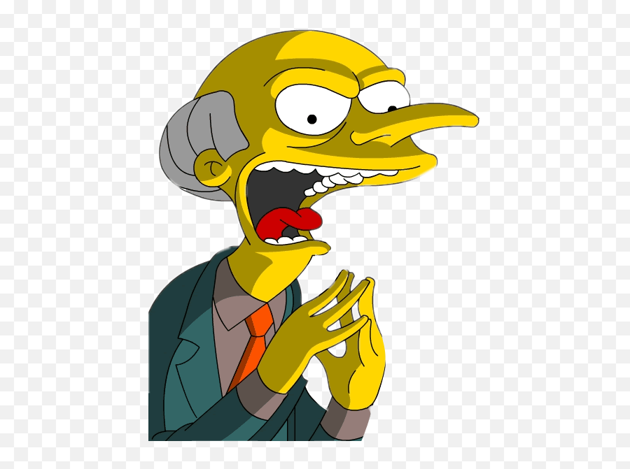 Mr - Mr Burns Simpsons Emoji,Mr Burns Emoji
