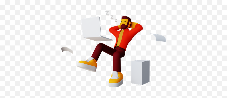 Sitting Guy With Laptop 3d Illustrations Designs Images Emoji,Person On Computer Emoji