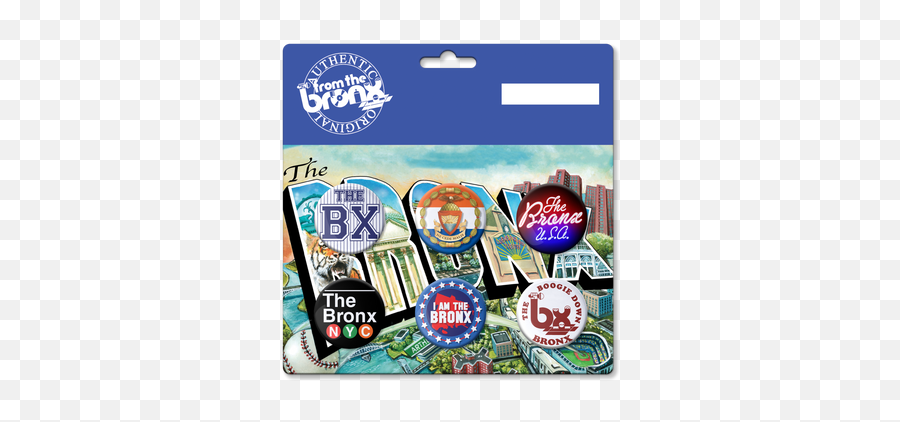 Bronx Transit Button Pack U2014 From The Bronx Emoji,Boombox Emoji