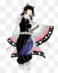 Shinobu Kocho Demon Slayer Transparent Png - Stickpng Shinobu Kocho Png Emoji,Demon Emoji Png
