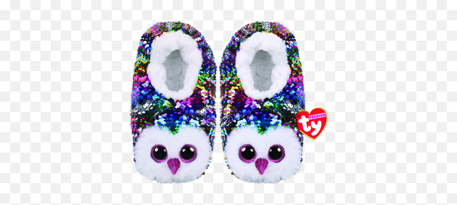Beatties Newsagency For Stationery Gifts And More Beanie Boos - Ty Slippers Owl Emoji,Toddler Emoji Slippers