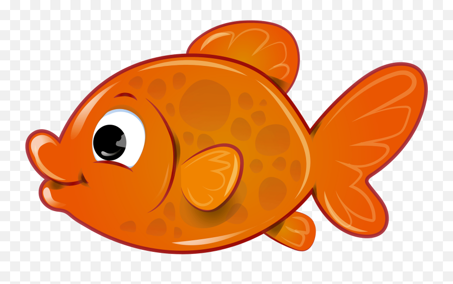 Orange Fish Clipart - Transparent Background Fish Clip Art Emoji,Gold Fish Emoji