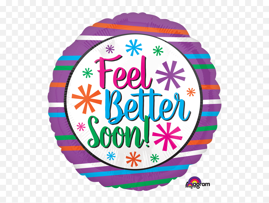 Get Well Soon Balloons Party Supplies Canada - Open A Party Event Emoji,Feel Better Soon Emoticon