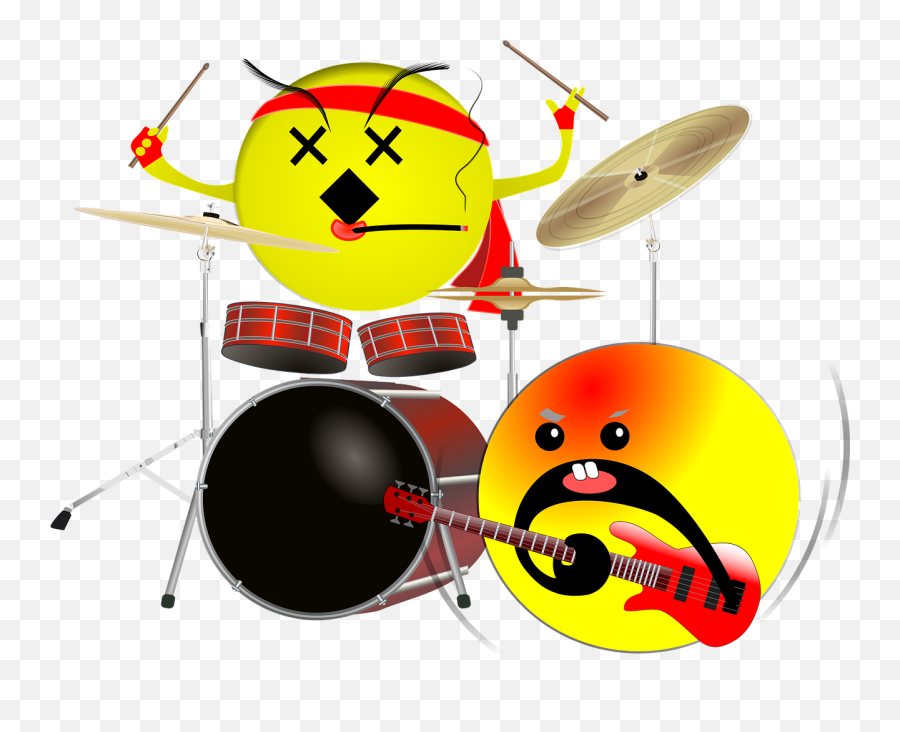 Free Rhythm Section Band Vectors - Emoticon Musik Emoji,Rhythm Emotion