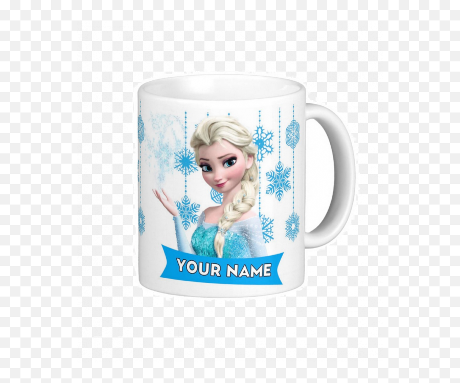 Personalized Frozen Elsa Plastic Kids Mug 11oz 2 - Elsa Frozen Kids Name Emoji,Frozen Fever Emoji