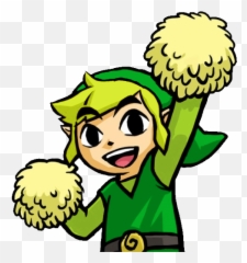 Triforce Heroes Link To Wind Waker Link - Triforce Heroes Pom Pom Link Emoji,Triforce Heroes Pom Pom Emoticon