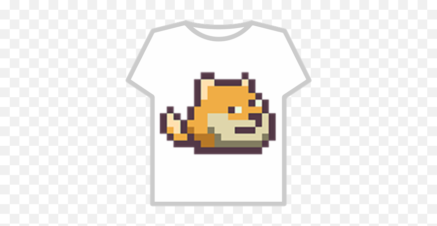 Doge Pixel Art - Apsgeyser Roblox Pixel T Shirt Emoji,Pixel Art Emoticon