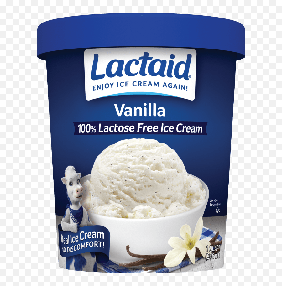 Helado Lactaid De Vainilla Lactaid - Lactaid Lactose Free Ice Cream Emoji,Emoticons De Nube Con Nieve Para Facebook