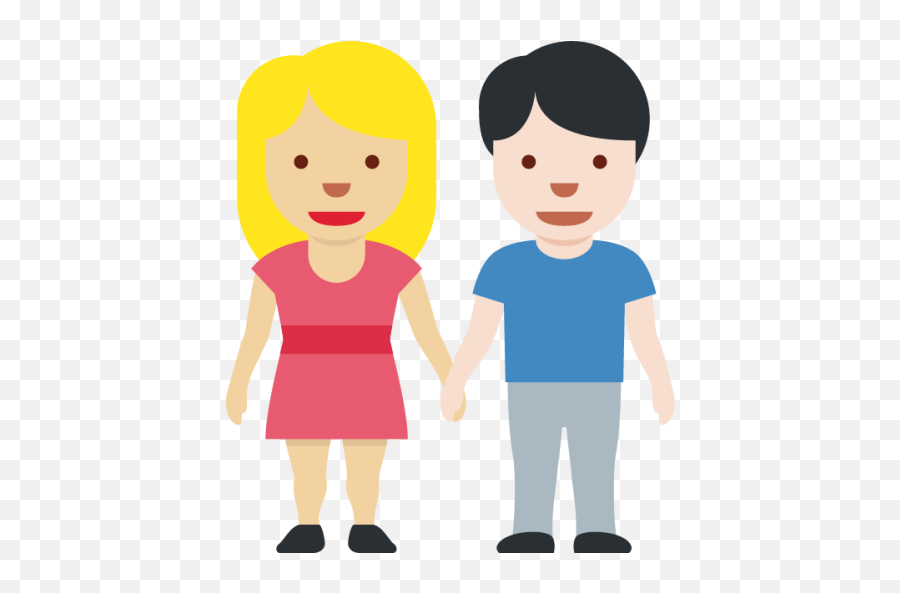 Medium - Girl And Man Holding Hands Emoji,Mystic Massage Emojis