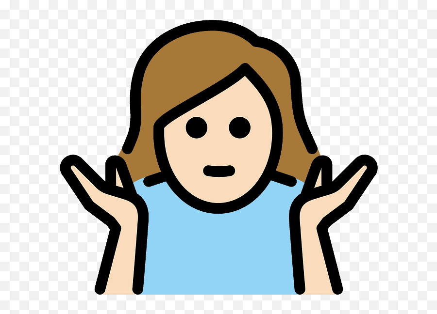 Woman Shrugging Emoji Clipart,Lucina Shrug Emoji