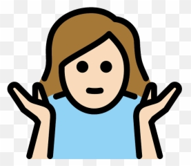 Woman Shrugging Emoji Clipart,Lucina Shrug Emoji