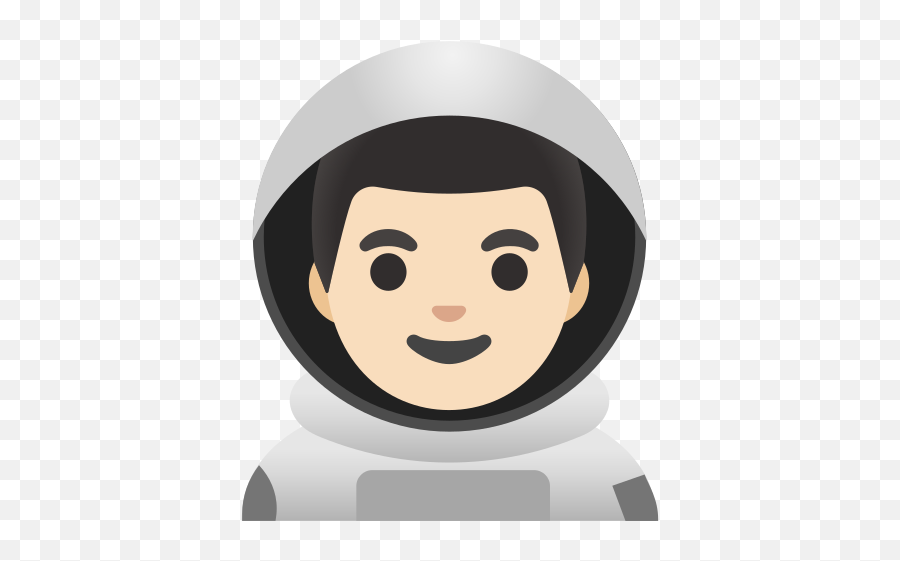 U200d Man Astronaut Light Skin Tone Emoji - Astronout Girl Head Cartoon,Sad Emoji With Eyebrows